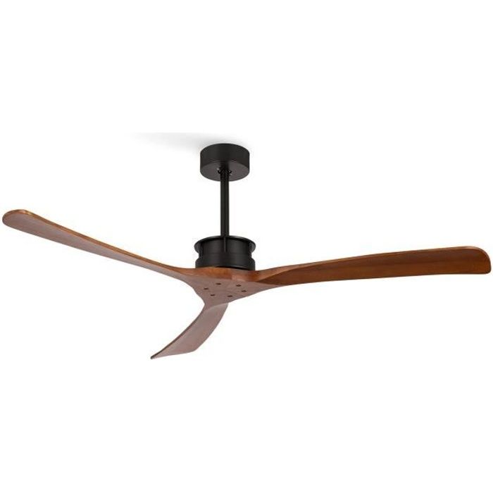 Ventilateur de plafond - Create - WIND LARGE - Silencieux - Ø152 cm - Bois naturel - 6 vitesses - Create