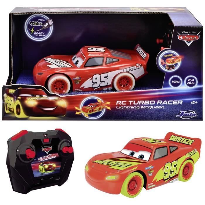 VOITURE RADIO COMMANDEE 1/24 MC QUEEN - CARS 3