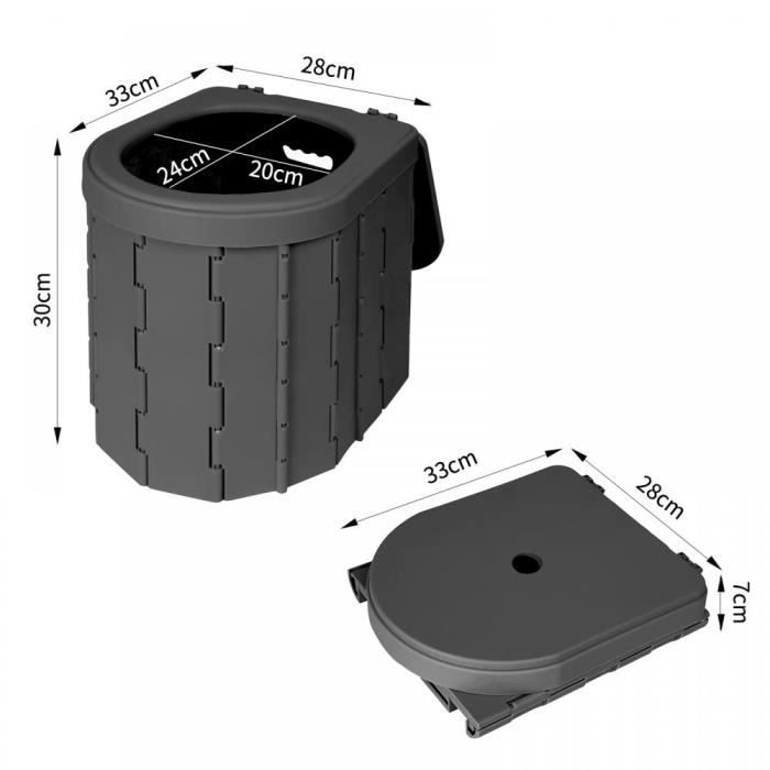 Toilettes De Camping Portables Pour Adultes Avec Couvercle Toilettes Pliantes