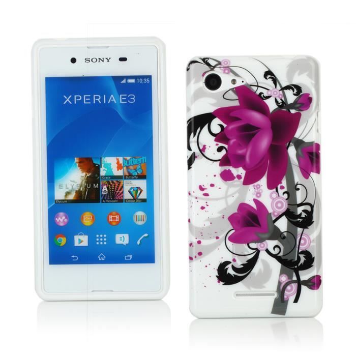 Coque Souple En Silicone Pour Sony Xperia E3 - Protection Anti-chocs - Noire