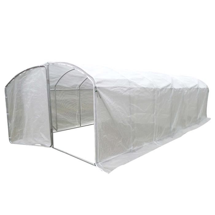 serre maraichere 21 m tubes acier galvanises o 32 mm cdiscount jardin