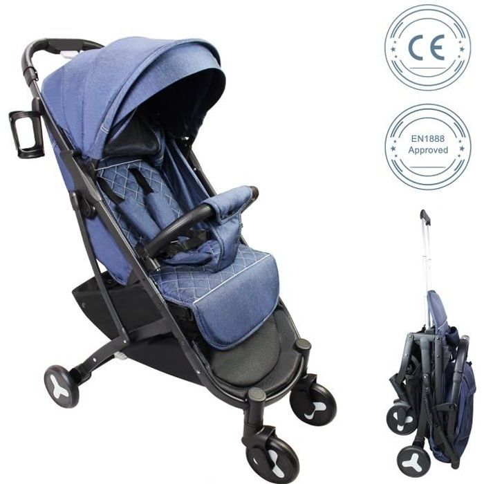 Poussette Pliable Compact Voyage Poussettes Canne Legere