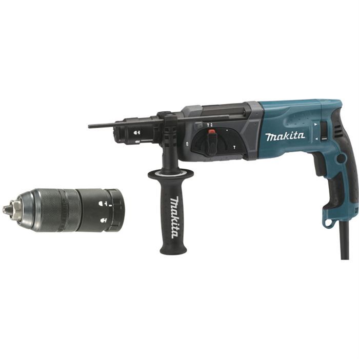 Perforateur burineur SDS Plus en coffret MAKITA HR2470TX1 2 joules 5000 cpsmin béton