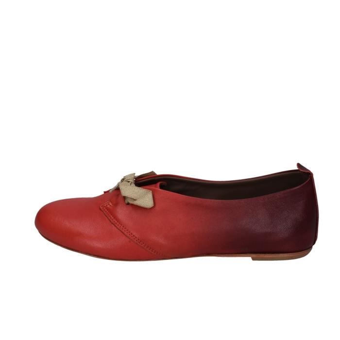 LILIMILL Mocassins Femme Rouge Cuir BC641 Rouge Cdiscount Chaussures