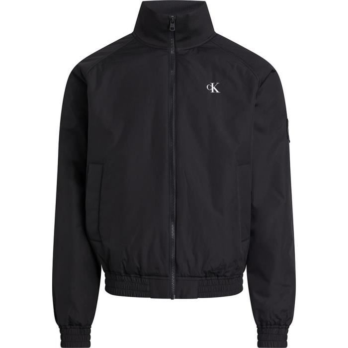 Veste Harrington rembourree Calvin Klein Jeans Homme CK Black 100 polyester recycle Ck black Cdiscount Pret a Porter