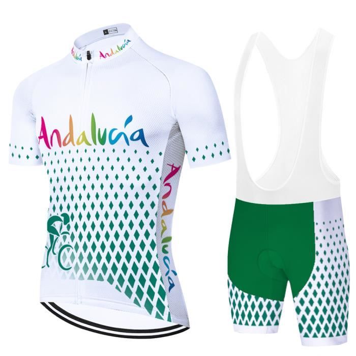 Maillot De Cyclisme Homme été - Séchage Rapide - 3 Poches Arrière - Tissu Respirant