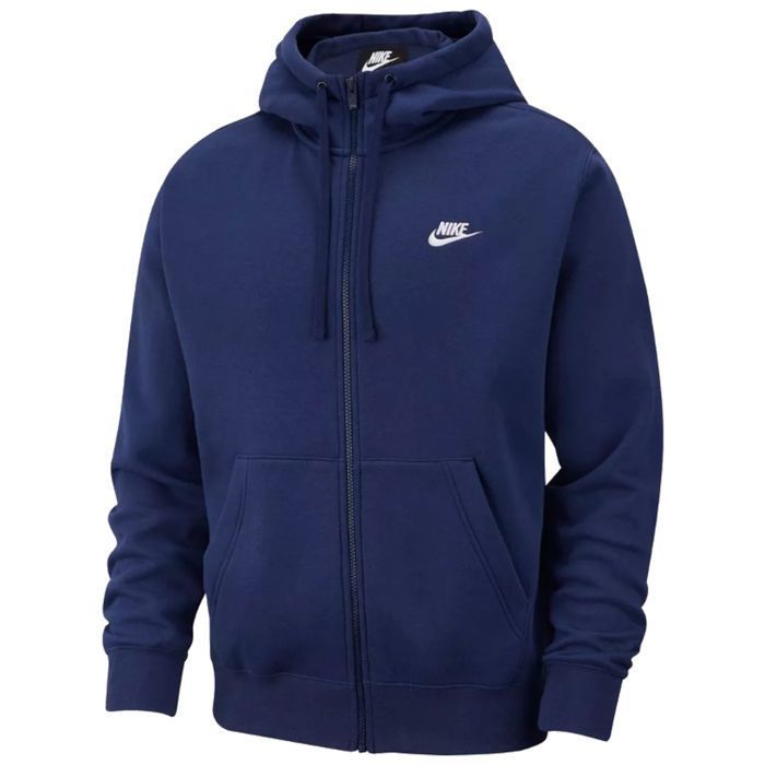 blue nike club hoodie