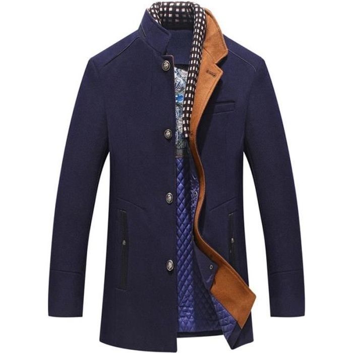 Manteau col haut homme sales