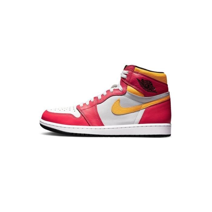 BASKETS - Niike Airs-Jordans 1 High OG Light Fusion Red 555088 603 CW6576 100 CHAUSSURES Homme 
