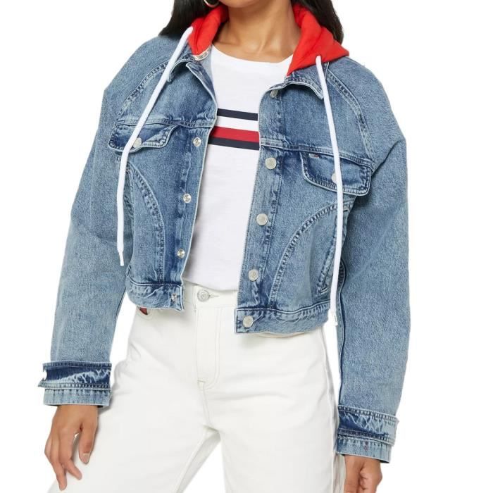 Veste jeans shop tommy hilfiger femme