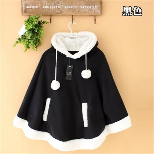 Cape à Capuche Bébé Noël - Poncho Doux En Fausse Fourrure, Tailles 0-3 Ans, Hiver Chaud