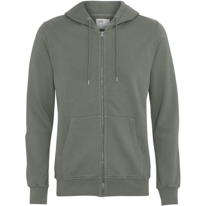 New PUFFA Country OLIVE Zip Neck SWEATSHIRT Top SMALL