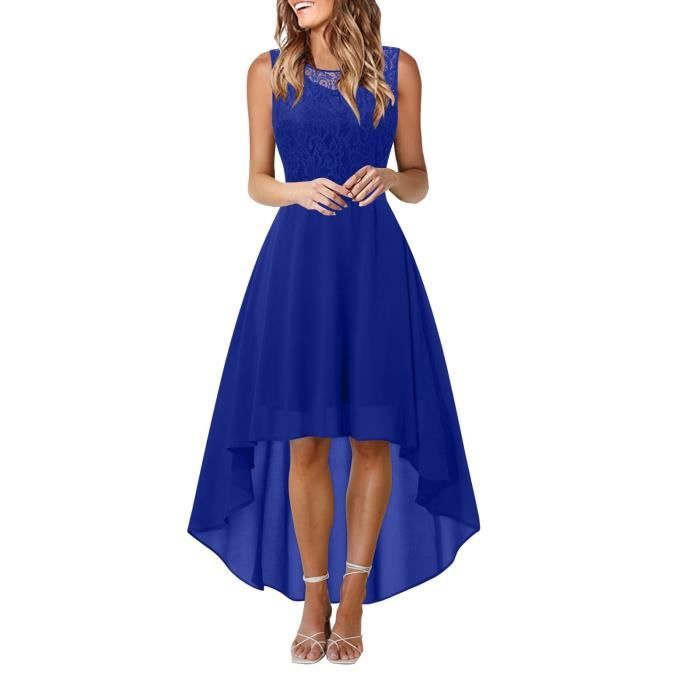 Robe bleu asymétrique online