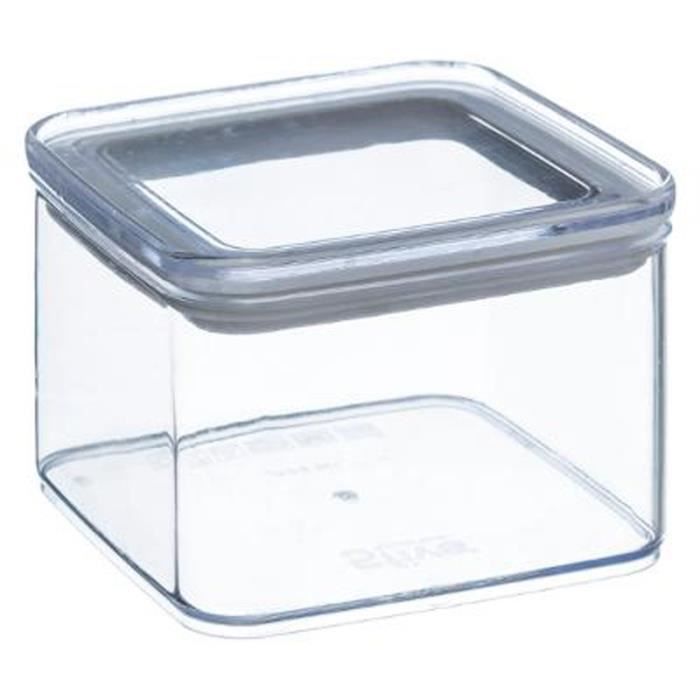 Boîte alimentaire carrée en verre x3