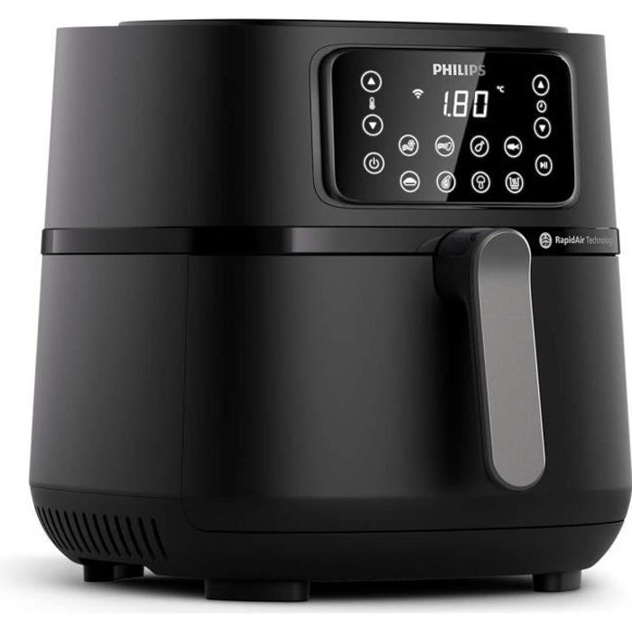 Philips AirFryer XXL série 5000, friteuse, 16 en 1 avec contrôle par application, 1,4 kg, noir (HD9285/90)