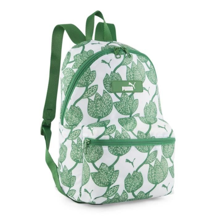 PUMA Core Pop Backpack Archive Green-Blossom AOP [254649] - sac à dos sac a dos
