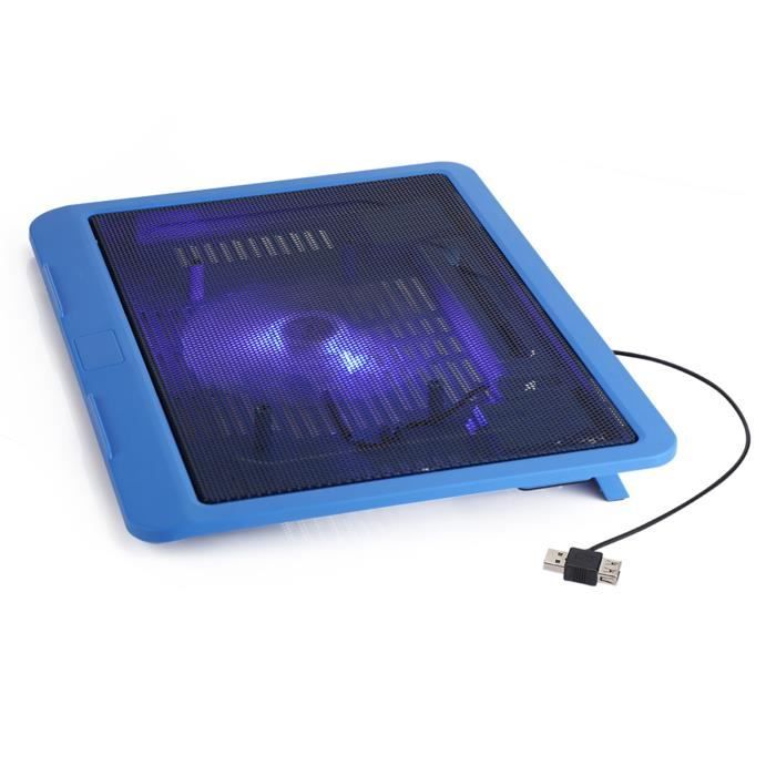 Coussin Refroidisseur PC Portable Gamer - 6 Ventilateurs LED Bleue - Support Ventilé Métal Pour éviter La Surchauffe - 8