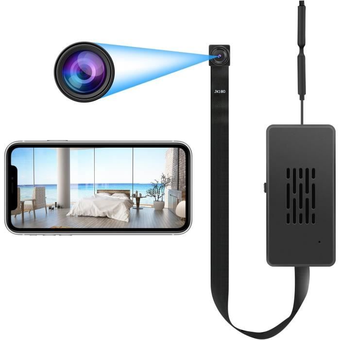 Caméra Mini WiFi HD 1080p Avec Support Magnétique - Batterie 240 MAh, 45 Min D'autonomie - Pour Bureau, Maison