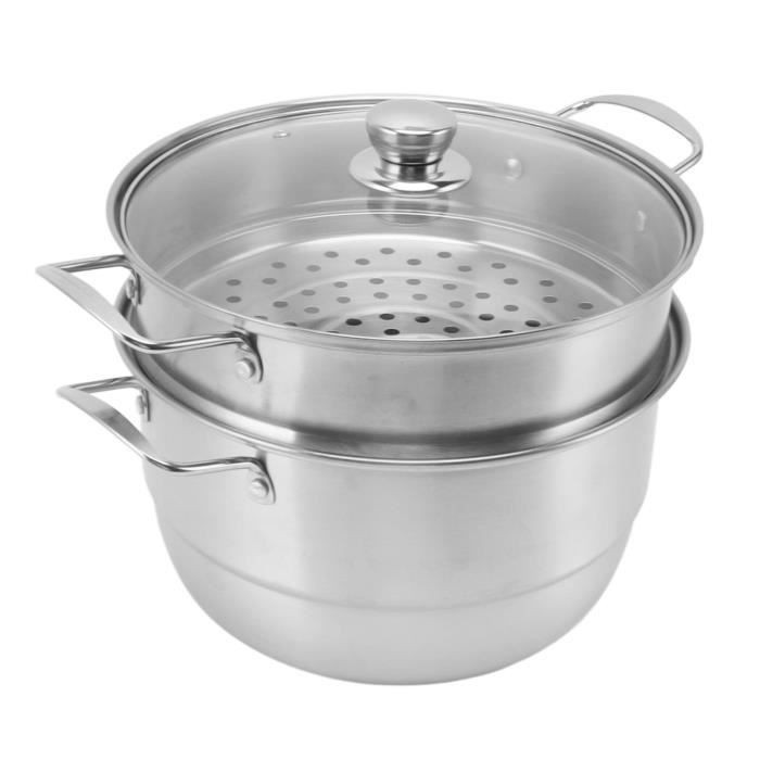 Cabilock Marmite De Cuisine à Vapeur En Acier Inoxydable Avec