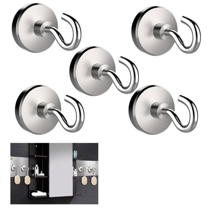 Lot De 12 Aimants Singe Ultra-minces - Plaques Magnétiques - Finition Nickel Satiné
