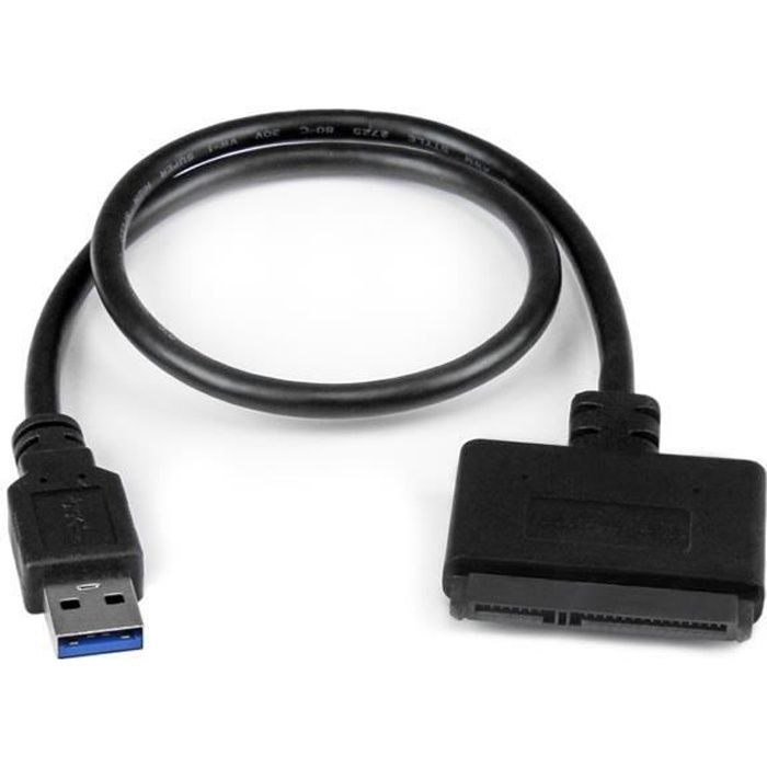 Adaptateur USB 3.0 vers SATA III de 2,5 avec UASP - Adaptateur USB 3.0 vers SATA III pour DD / SSD S