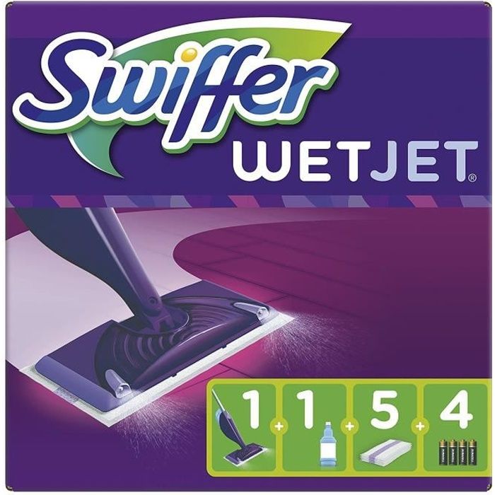 Swiffer WetJet Solution Nettoyante pour Balai Spray 1,25 L - Lot de 3 (3,75  L) - Cdiscount Maison