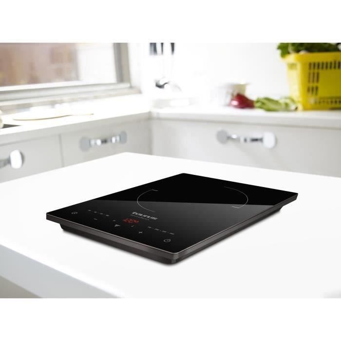 Plaque à induction simple TAURUS WHITE & BROWN - 1 feu - L 30cm - Darkfire Daily
