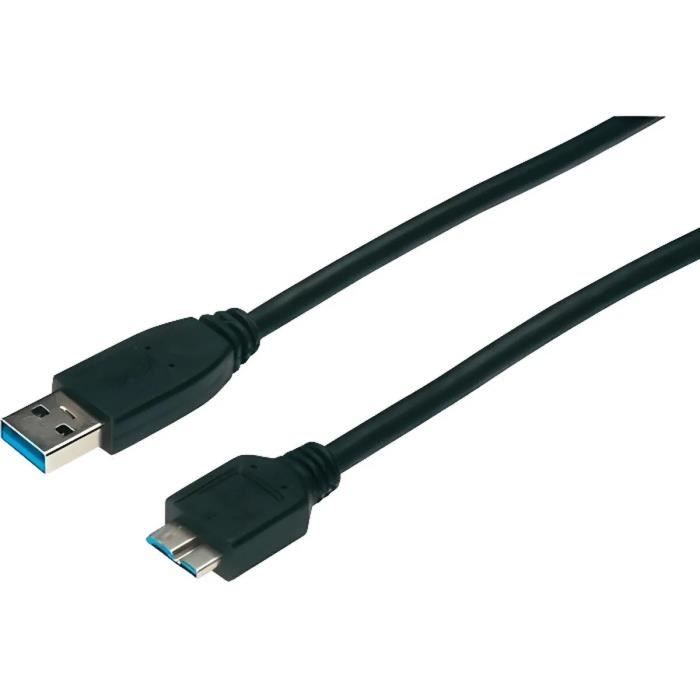 Basics Câble USB-C vers Micro B 2.0 Noir 1,8 m 