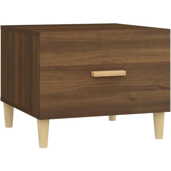 Table D'Appoint Canapé 36x30x56cm - Rangement Revues Style Scandinave Gris