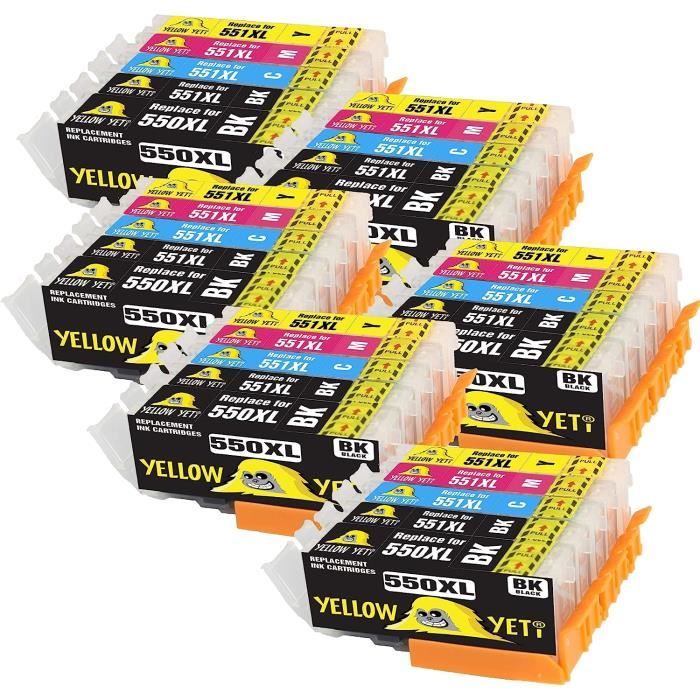Peach Pack Of 2 C550/551/555 Ink Cartridges Compatible With Canon PGI