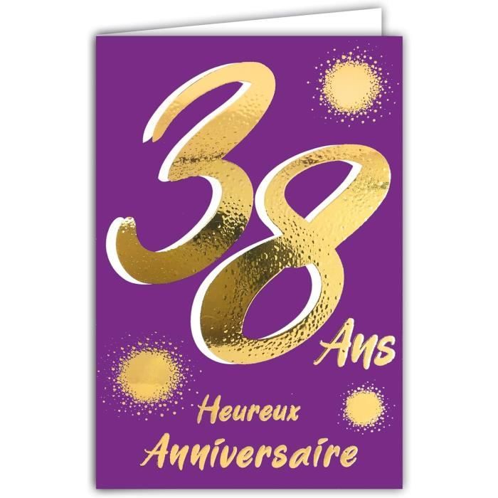 Joyeux Anniversaire 38 Ans Anniversaire De L'anniversaire Bougie Sous Forme Nombres 3482 8834