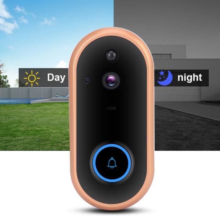 WiFi Smart Sonnette, Sonnette Vidéo sans Fil Smart Camera WiFi Sonnette