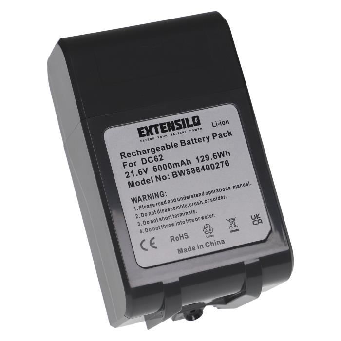 EXTENSILO Batterie compatible avec Dyson Absolute, DC58, DC61