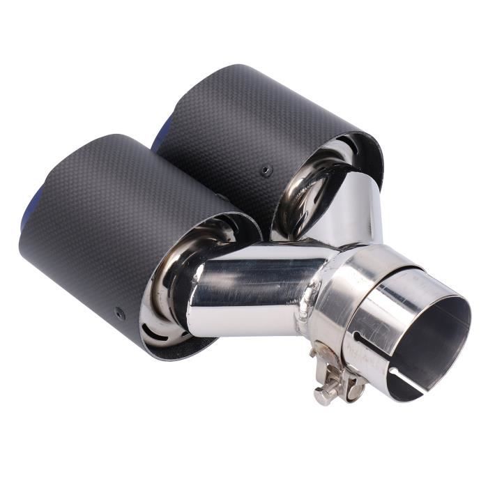 Embout Tuyau Échappement Acier Inoxydable - Double Couche - 63mm Entrée, 101mm Sortie