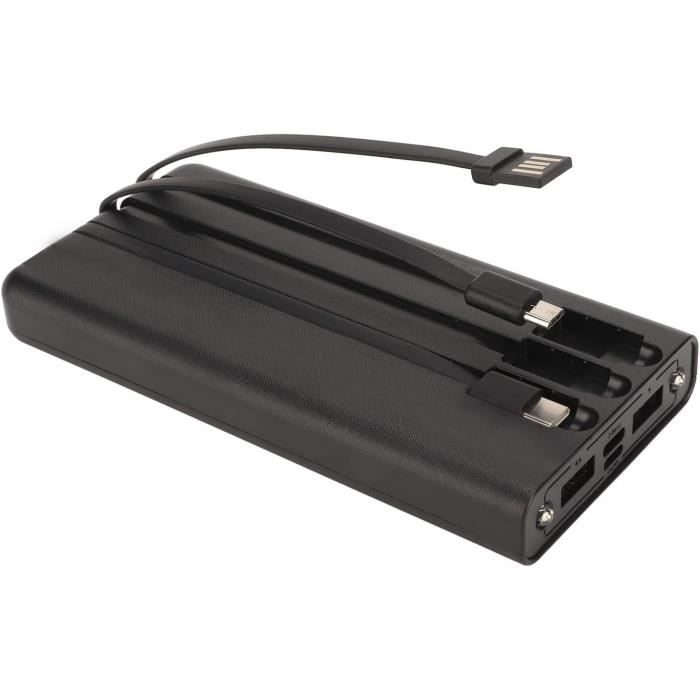 Banque D'Énergie Solaire Sans Fil 26800 Mah Avec Câbles Extractibles De Banque D'Énergie Solaire Sans Fil 26800 Mah Avec Câbles Extractibles De