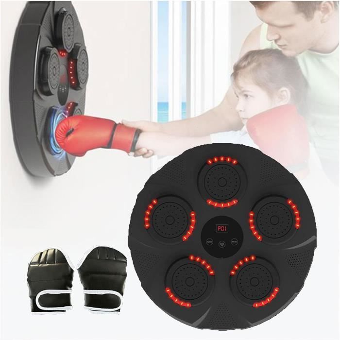 Machine De Boxe Musicale Wawofun - Avec LEDs Et Bluetooth - 9 Modes Vitesse - Pour Maison