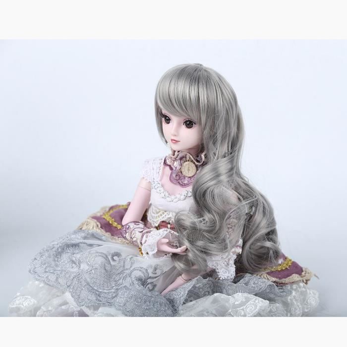 Poupée BJD 18cm Avec Accessoires - Coffret Pour Enfant - Cheveux Bruns