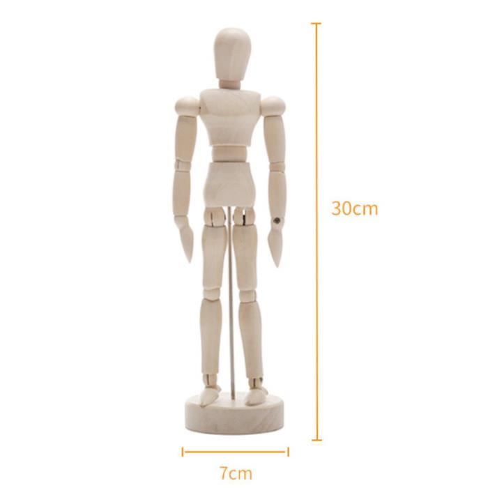 Jorzer Main De Mannequin Articulée 1:1 - 40,6 X 20,3 Cm, Modèle Pour Dessin Peinture, Blanc Avec Base Stable
