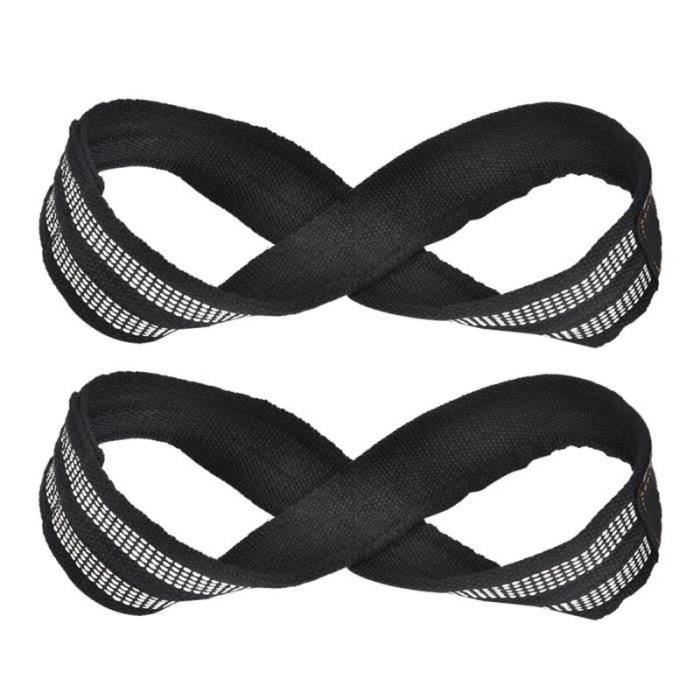 Sangles De Levage De Poids VGEBY – Figure 8 En Nylon, Tailles S Et M, Pour Haltéro, Traction, Deadlift – Protection Des Poignets, 180 Jours Garantie