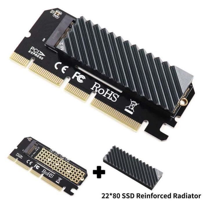ADAPTATEUR M.2 NVME Vers PCIe 4.0 X4, PCIe 4.0/3.0 X4 Prise en Pleine