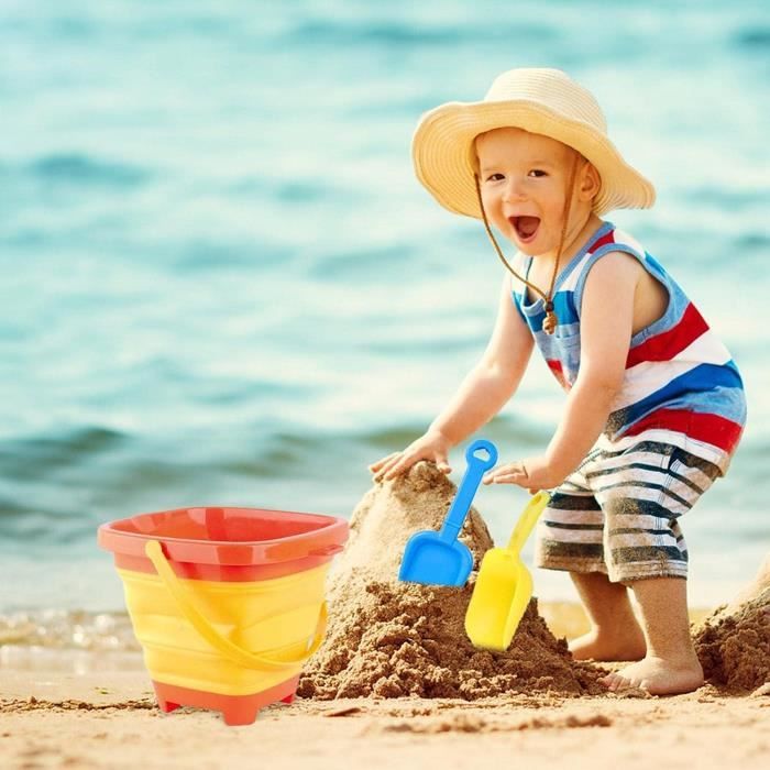 Seau De Plage Pliable Seaux Sable Pour Enfants Avec Pelle