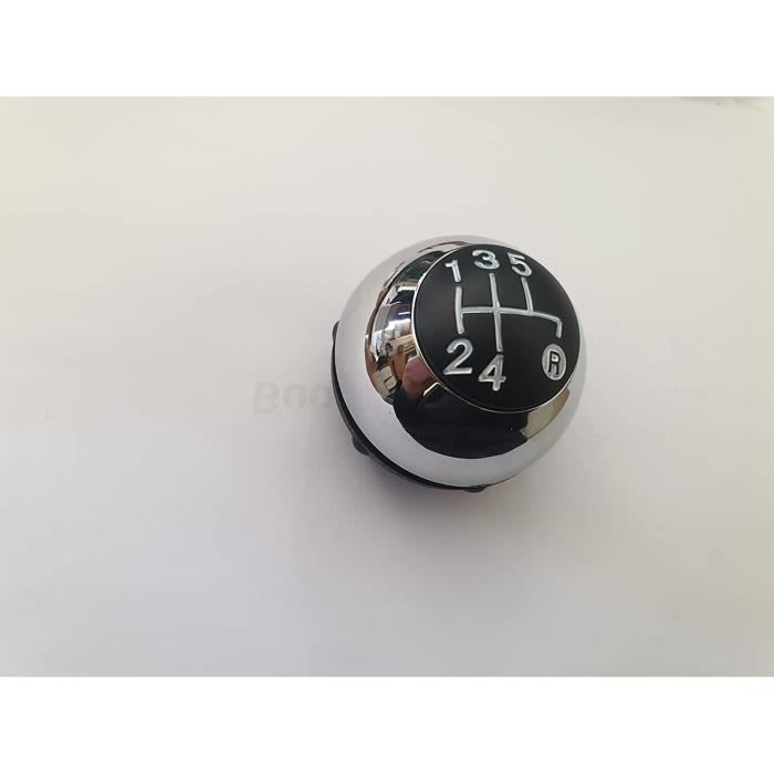 Pommeau De Levier De Vitesses Chromé Pour Fiat 500 2012-2018 - 5/6 Vitesses, Avec Rotule, Design Luxe