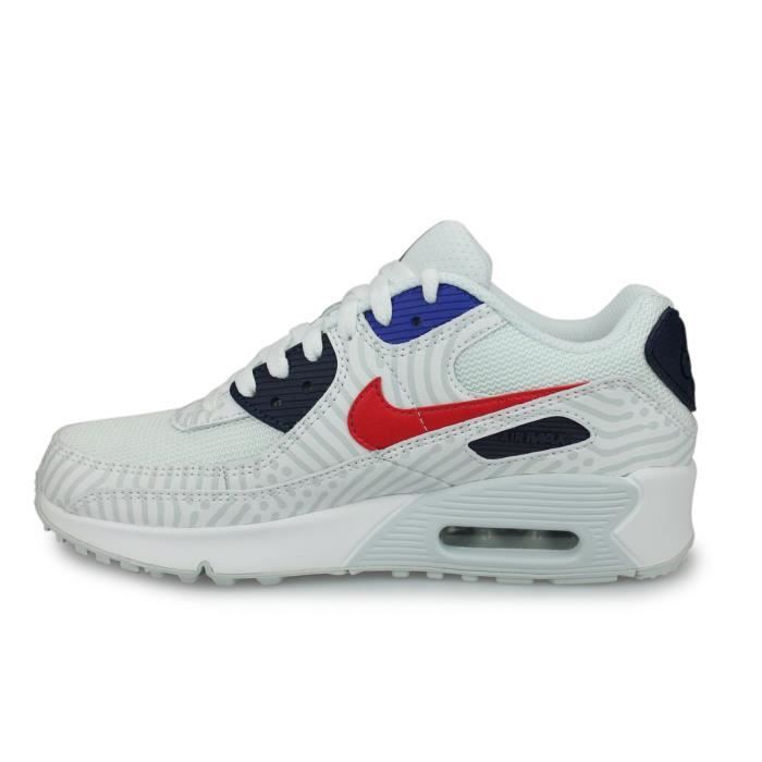 Chaussure Nike Air Max 90 Junior Blanc Enfant Gar on Running