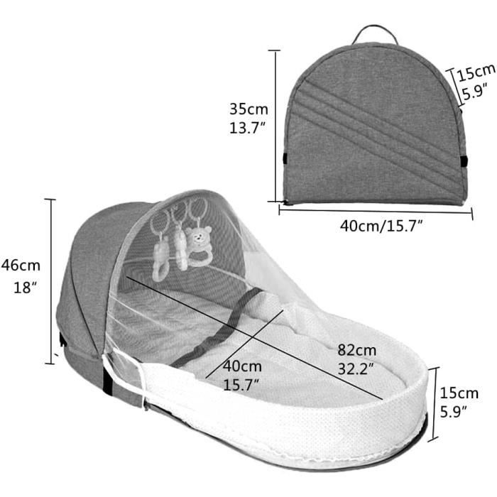 Moustiquaire Portable Pliable Pour Lit Bébé Ou Adulte - Protection Anti-moustiques Pour Intérieur Et Extérieur