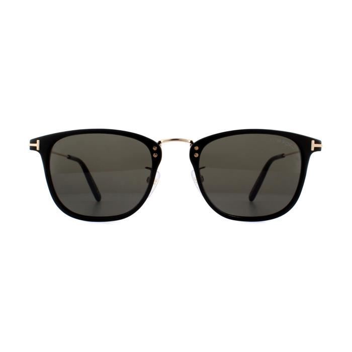 Tom Ford Lunettes de soleil Beau 0672 01A Black and Gold Grey