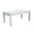 Table Billard Convertible 7FT - Meyer - Blanc - Tapis Gris - 213 x 112.5 x 82.5 cm-2
