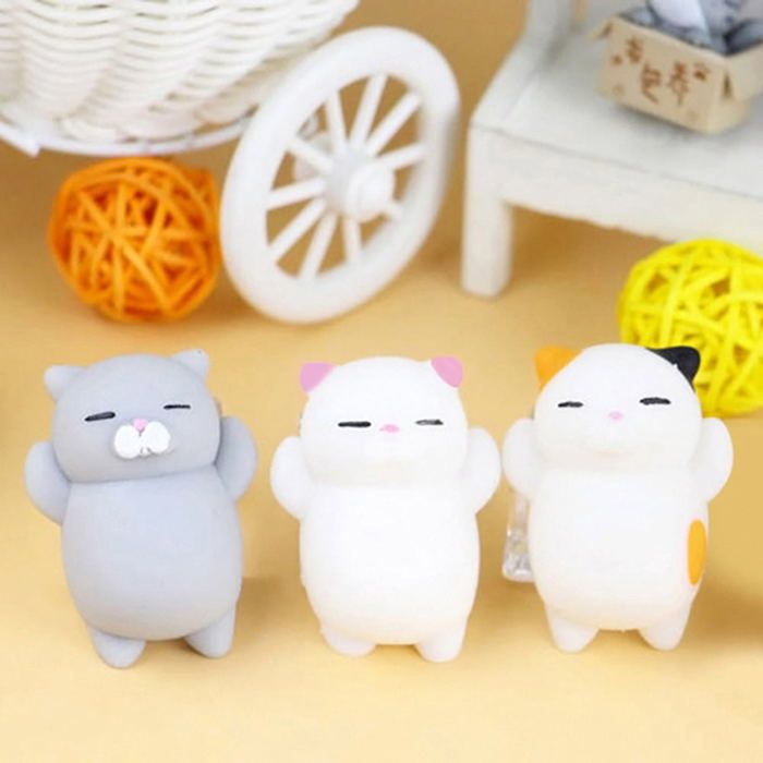 Anboor – Jouet Squishy Patte De Chat – TPR Doux Anti-stress – Noir Et Blanc – Pour Adultes Et Adolescents – Cadeau De Fête