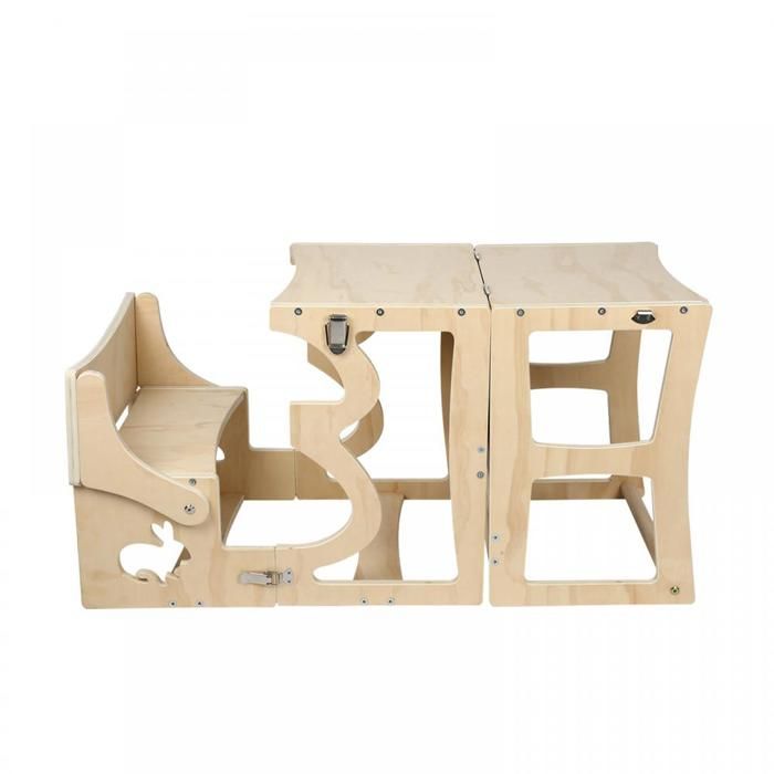 Tabouret En Bois Pour Enfants URBNLIVING - Siège Rond Léger Antidérapant Rose 26 Cm X 24 Cm, Parfait Pour Tout-Petits, Crèche Et Décoration Maison