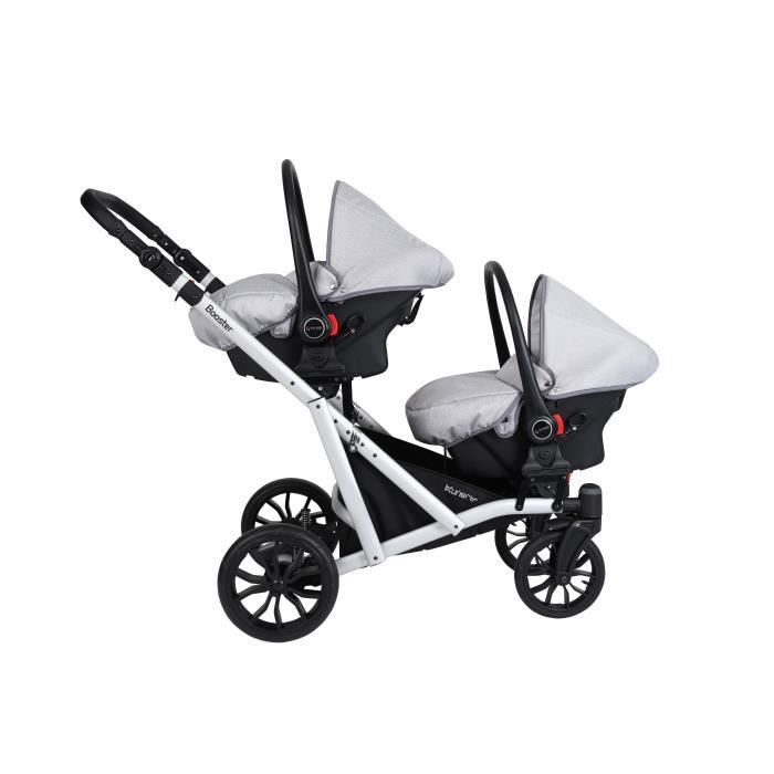 Poussette jumeaux complete top