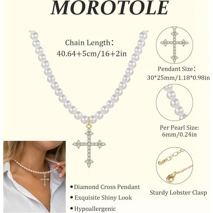 Collier Ras De Cou Femmes Zircone Cubique Plaqué Or 14K - Pendentif étoile, Longueur Réglable 42+5 Cm - Cadeau élégant - 13